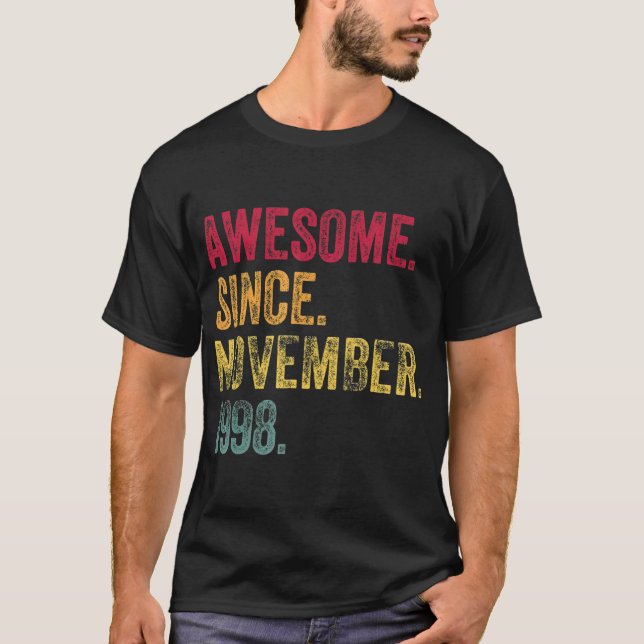 22 Years Old 22nd Birthday Gifts Awesome Born T-Shirt (Front)