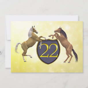 22 years old birthday party rearing horses invitation