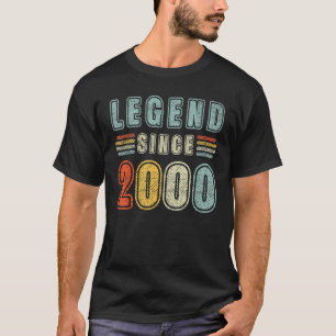 22 Years Old Legend Since 2000 22nd Birthday T-Shirt