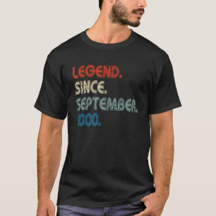 22 Years Old Legend Since September 2000 22nd Bir T-Shirt
