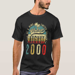 22 Years Old Vintage August 2000 22nd Birthday Men T-Shirt