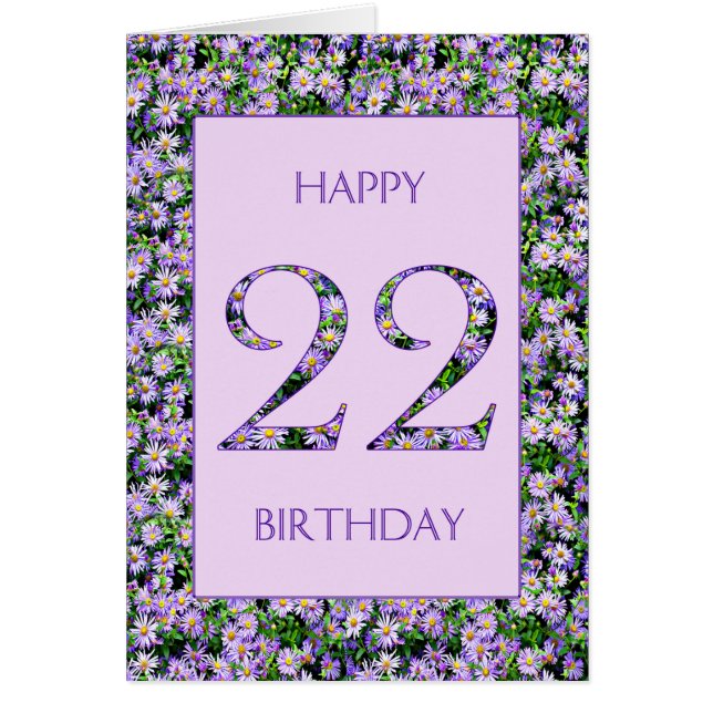 22e anniversaire de marguerites violettes (Devant)