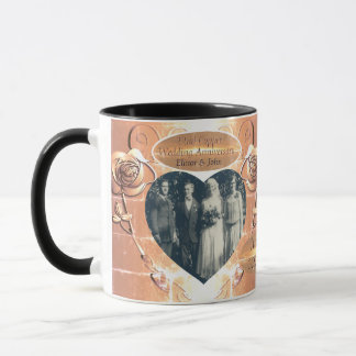 22nd/7th Copper Wedding Anniversary Mug