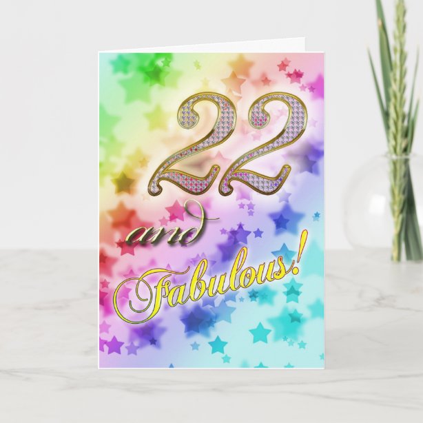 22nd Birthday Cards | Zazzle CA