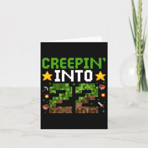 22nd Birthday Gamer Pixel Creepin’ Into 22 Video G Card