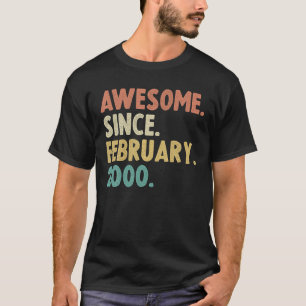 22Nd Birthday Legendary Since 2000 Vintage 22 Year T-Shirt