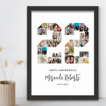 22nd Birthday Number 22 Custom Photo Collage Poster<br><div class="desc">Celebrate 22nd birthday with this personalized number 22 photo collage poster. This customizable gift is also perfect for wedding anniversary. It's a great way to display precious memories from your wedding and married life. The poster features a collage of photos capturing those special moments, and it can be customized with...</div>