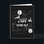 22nd Birthday Square Root Math 22 Years Old Bday Card<br><div class="desc">Birthday Design For anyone who's horoscope say difficult & Stubborn But totally worth.Wear it with pride at work,  school gym perfect to pair with shorts,  leggings or jeans for a casual yet trendy Look</div>