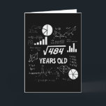 22nd Birthday Square Root Math 22 Years Old Bday Card<br><div class="desc">Birthday Design For anyone who's horoscope say difficult & Stubborn But totally worth.Wear it with pride at work,  school gym perfect to pair with shorts,  leggings or jeans for a casual yet trendy Look</div>