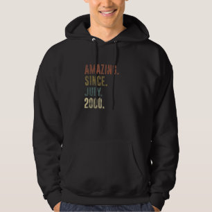 22nd Birthday Vintage Amazing Since July 2000 Hoodie