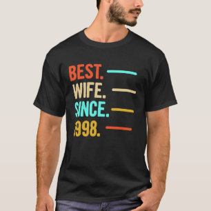 22nd Wedding Anniversary Best Wife Since 1998 T-Shirt