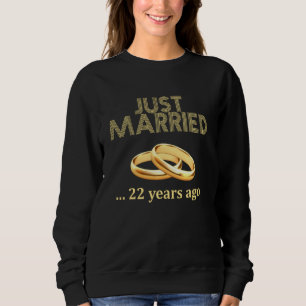 22nd Wedding Anniversary T Shirt Just Married 22 Y