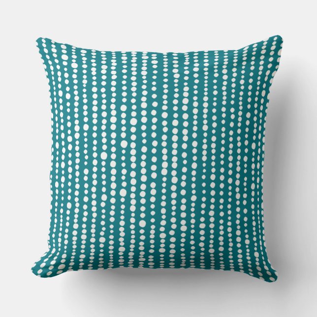 230216 - White on Biscay Bay Throw Pillow (Front)