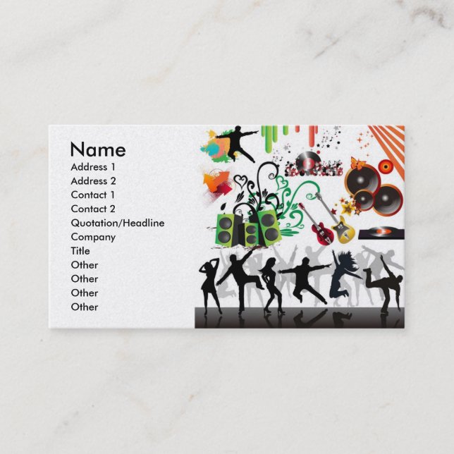 23425, Name, Address 1, Address 2, Contact 1, C... Business Card (Front)
