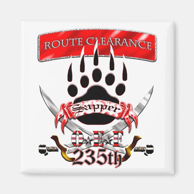 235th Sappers Magnet (Front)