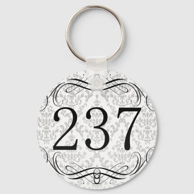 237 Area Code Keychain (Front)