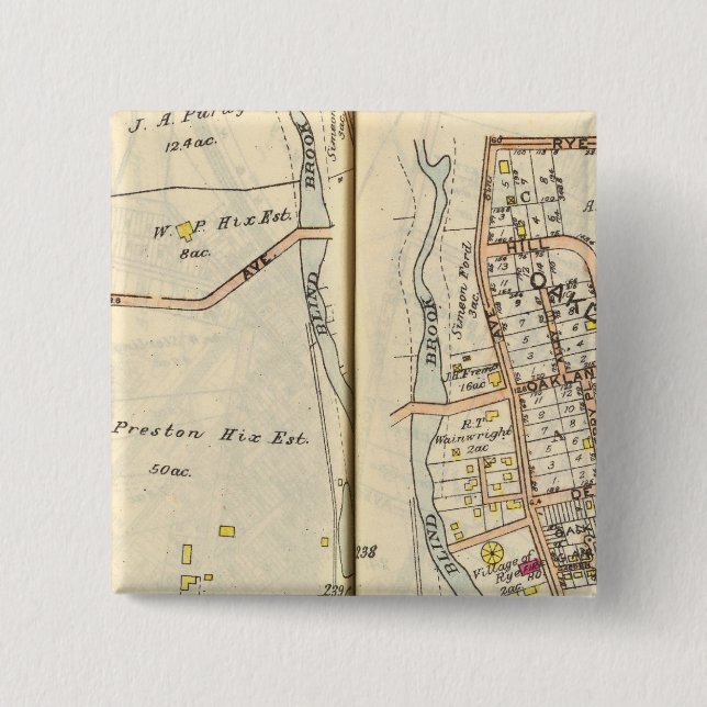 238239 Rye 2 Inch Square Button (Front)