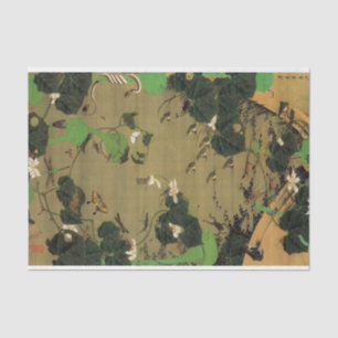 23. 池辺群虫図, 若冲 Living Beings with Pond, Jakuchū Tissue Paper