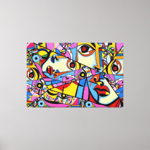 23_016, Cubism, Abstract Canvas Print