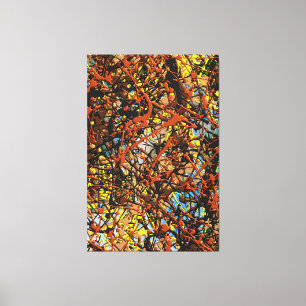 23_017, Splatter Abstract Canvas Print