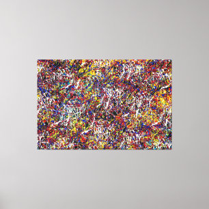 23_025, Splatter Abstract Canvas Print