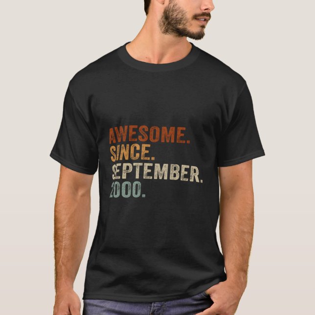 23 Awesome Since September 2000 23Rd T-Shirt (Front)