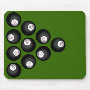 23 Ball of Chaos Pool Table Mouse Pad