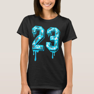 23 Drip Camo Gamma Blue Matching  T-Shirt