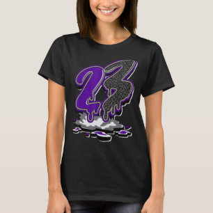 23 Drip Dark Iris 3s Matching T-Shirt