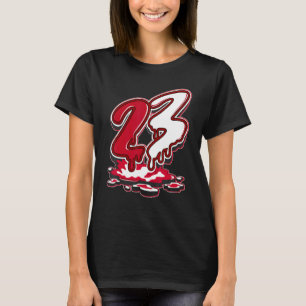 23 Drip Next Nature White Gym Red Matching T-Shirt