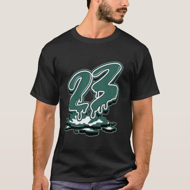 23 Drip Oxidized Green 4s Matching Tee For Men Wom (Front)