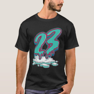 23 Dripping Aurora Green 13s Unisex Matching T-Shirt