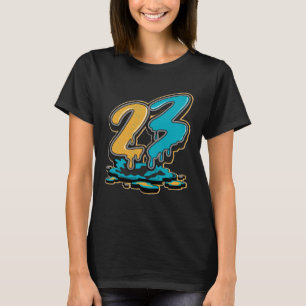 23 Dripping Yellow Blue Drip Matching For Men Wome T-Shirt
