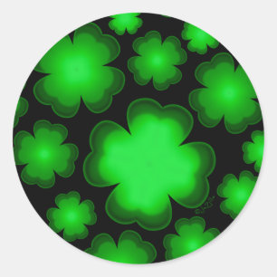 23 Four Leaf Clovers Classic Round Sticker