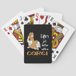 23 Life's Just Better With A Corgi Playing Cards