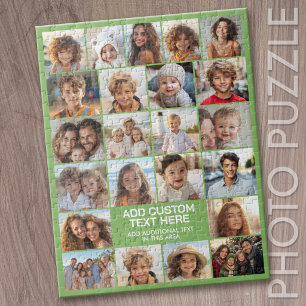 23 Photo Collage with Text Box Jigsaw Puzzle