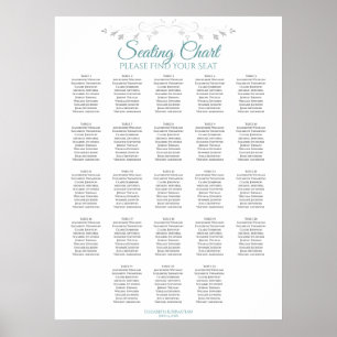 23 Tableau Tableau simple Turquoise et blanc Maria