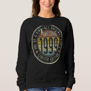 23 Year Old Awesome Since 1999 23rd Birthday Retro Sweatshirt