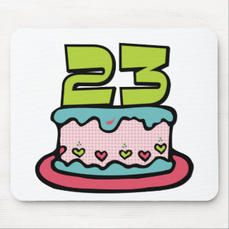 23 Year Old Birthday Cake Mouse Pad
