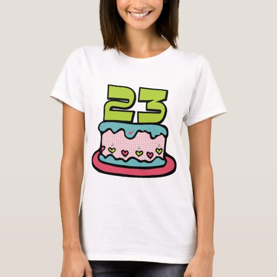 23 Year Old Birthday Cake T-Shirt