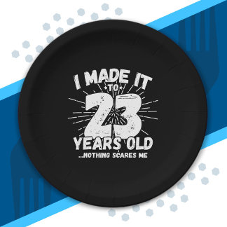 23 Year Old Birthday - Funny 23rd Birthday Meme Paper Plate