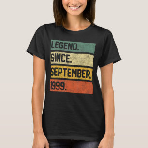 23 Years Old  23rd Birthday Legend Since September T-Shirt