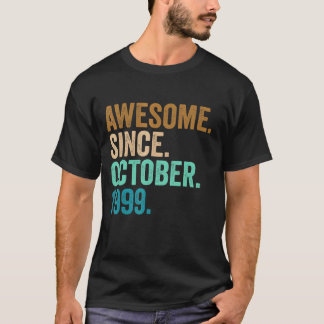 23 Years Old Awesome Since October 1999 23rd Birt T-Shirt
