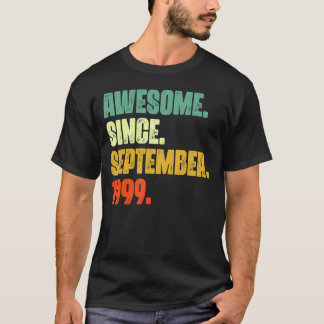 23 Years Old  Awesome Since September 1999 23rd 3 T-Shirt