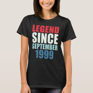 23 Years Old  Legend Since September 1999 23th Bir T-Shirt