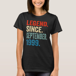23 Years Old Legend Since September 1999 23th Bir T-Shirt