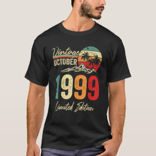 23 Yr Old Vintage October 1999  23rd Birthday T-Shirt