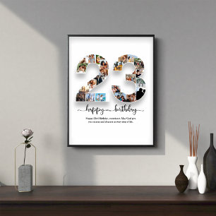 23e anniversaire Photo Collage Poster