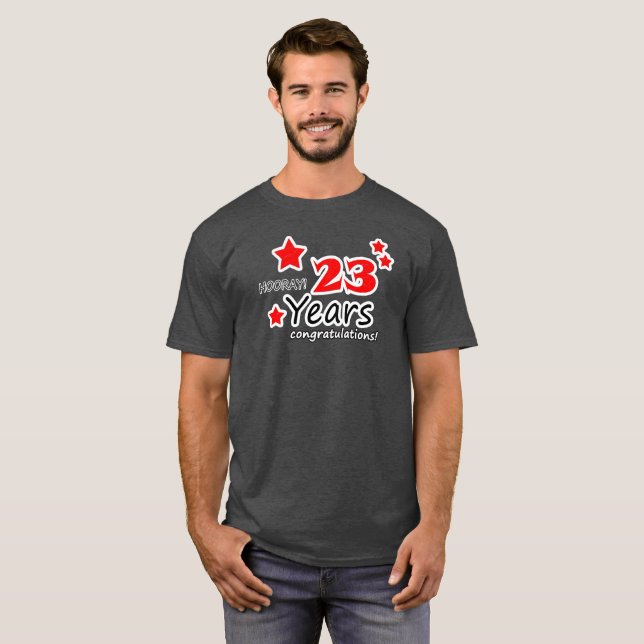23rd anniversary gift T-Shirt (Front Full)