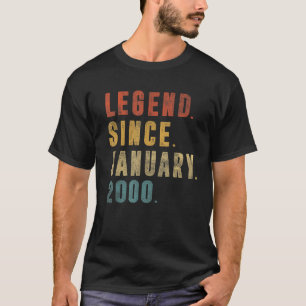 23rd Birthday  23 Year Old Legend Since January 20 T-Shirt